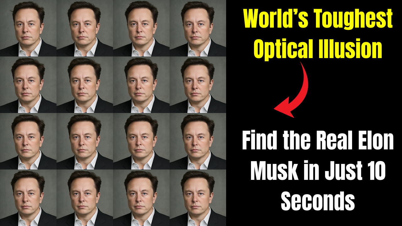 World’s Toughest Optical Illusion Find elon musk